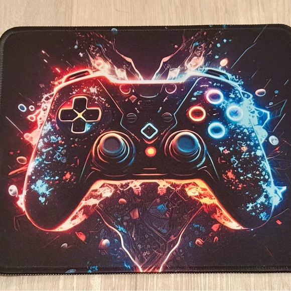 Multicolored Gaming Mouse Pad - Non-Slip, Washable, Stitched Edges - Like New! - Picture 6 of 15